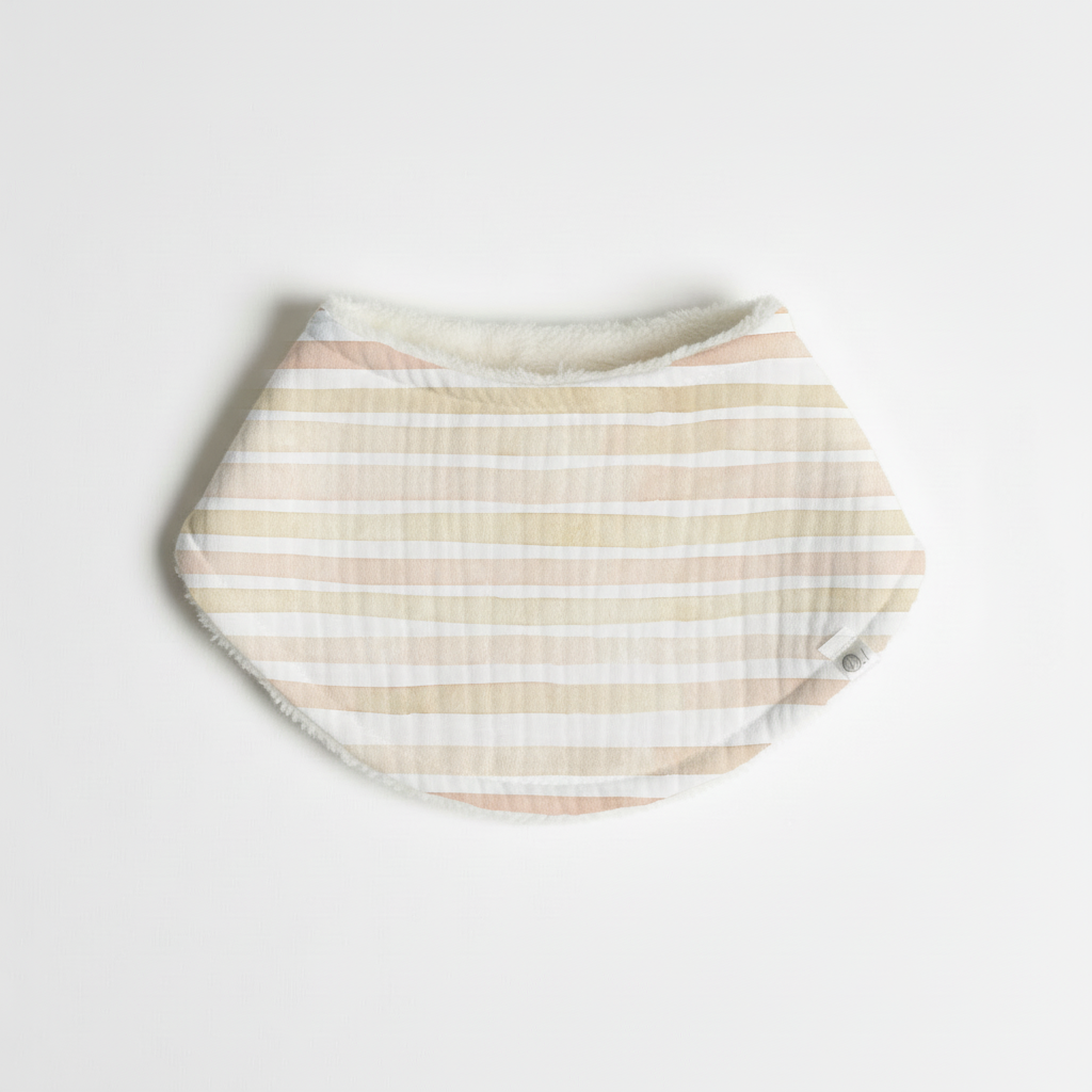Soft Striped Drool Bib