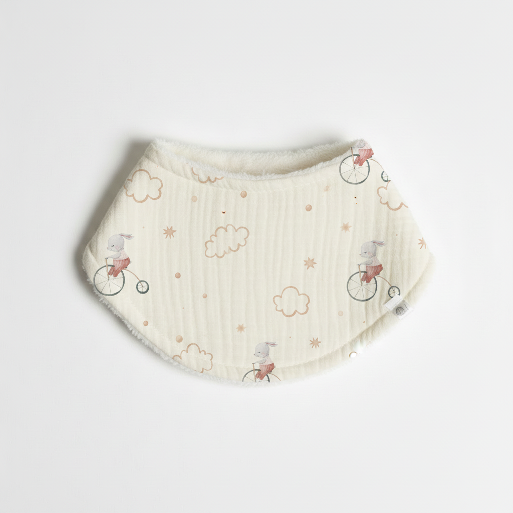 Sleepy Bunnies Drool Bib