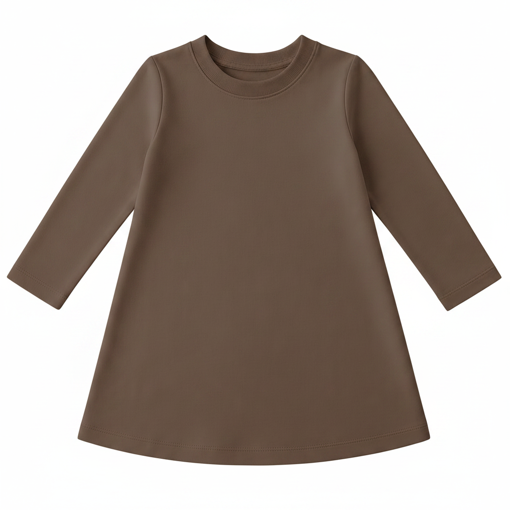 Mushroom Long-Sleeve Tee Dress