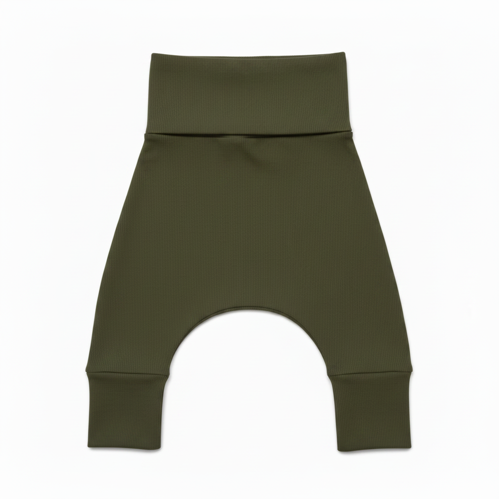 Olive Grow-With-Me Pants