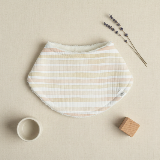 Soft Striped Drool Bib