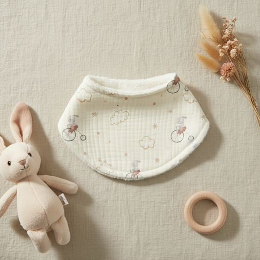 Sleepy Bunnies Drool Bib