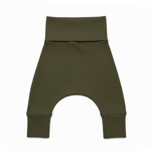 Olive Grow-With-Me Pants