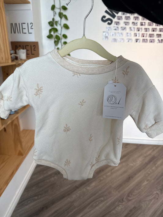 Olive branches sweater romper - Hudson Flow