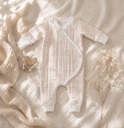 Blush Gingham Lounger