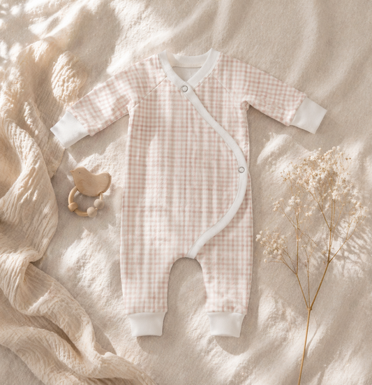 Blush Gingham Lounger