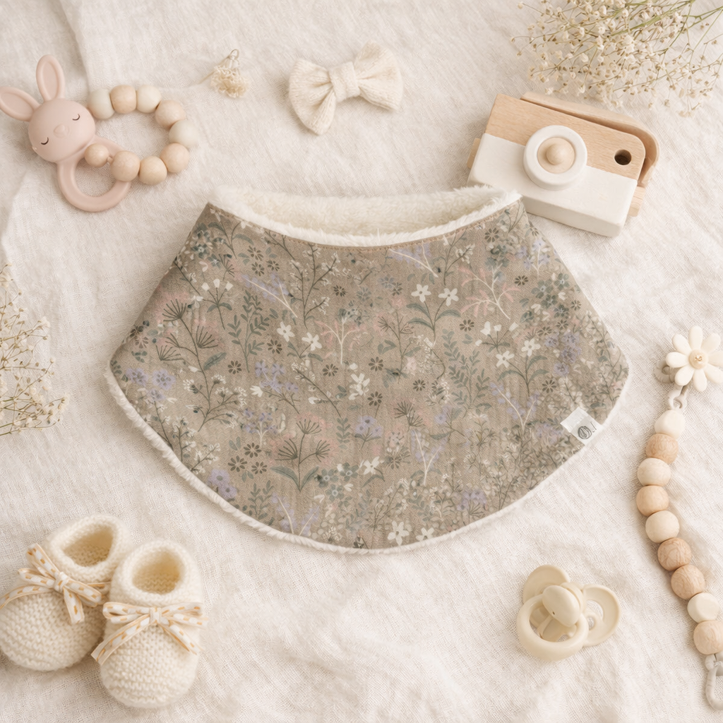 Soft Florals Drool Bib