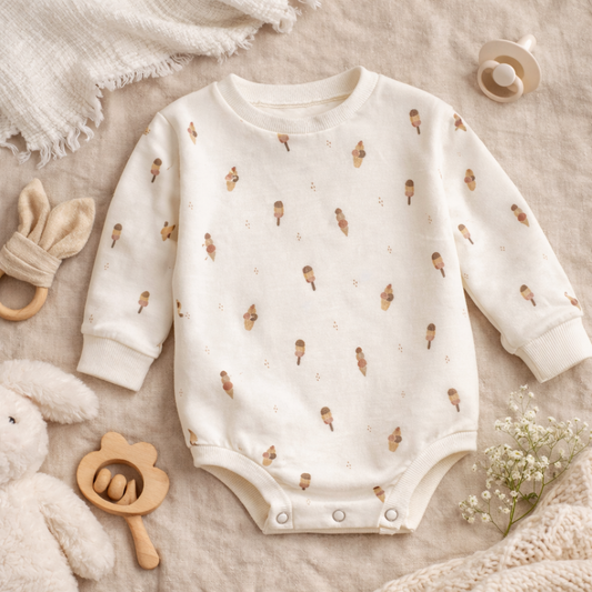 Ice Cream Sweater Romper