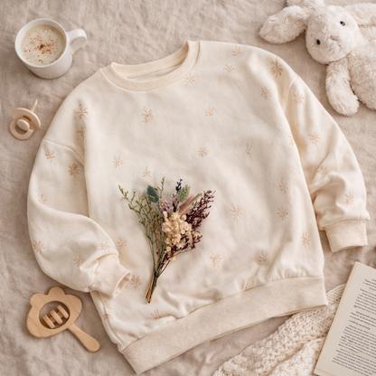 Olive Branches Oversized Sweater