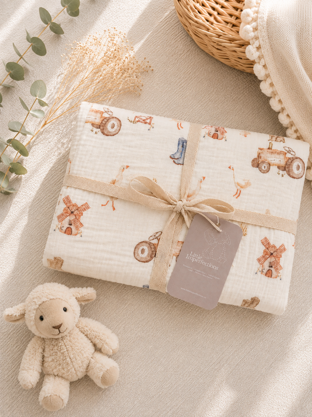 Farm Friends Baby Blanket
