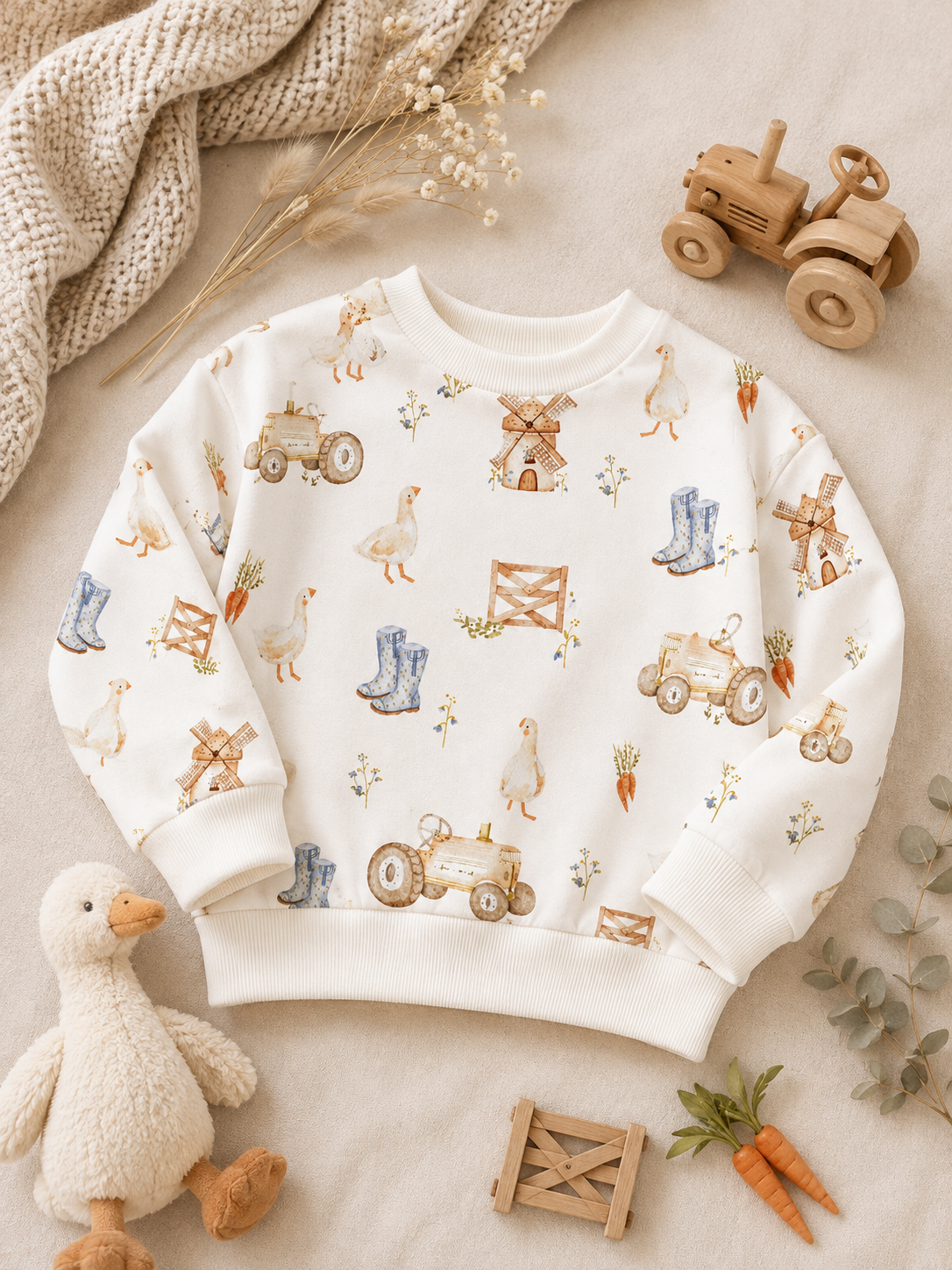 Farm Friends Oversized Sweater
