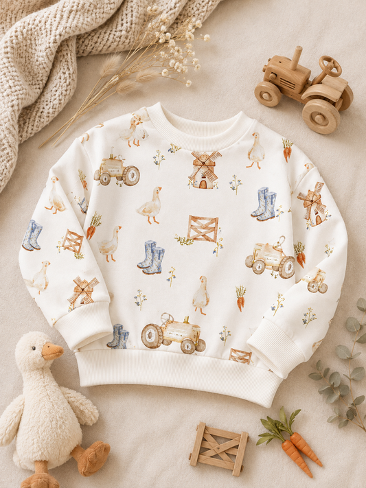 Farm Friends Oversized Sweater
