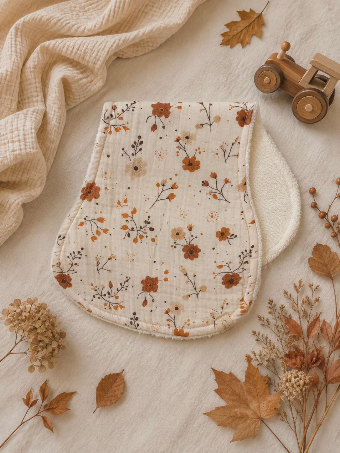 Harvest Bloom Burp Cloth