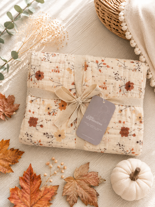 Harvest Bloom Baby Blanket