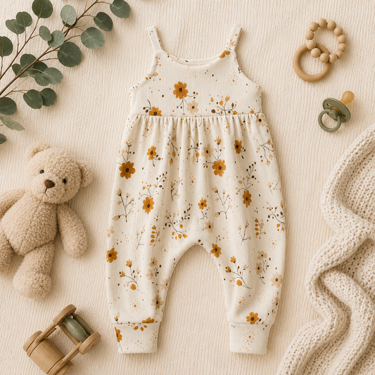 Harvest Bloom Slip-On Romper