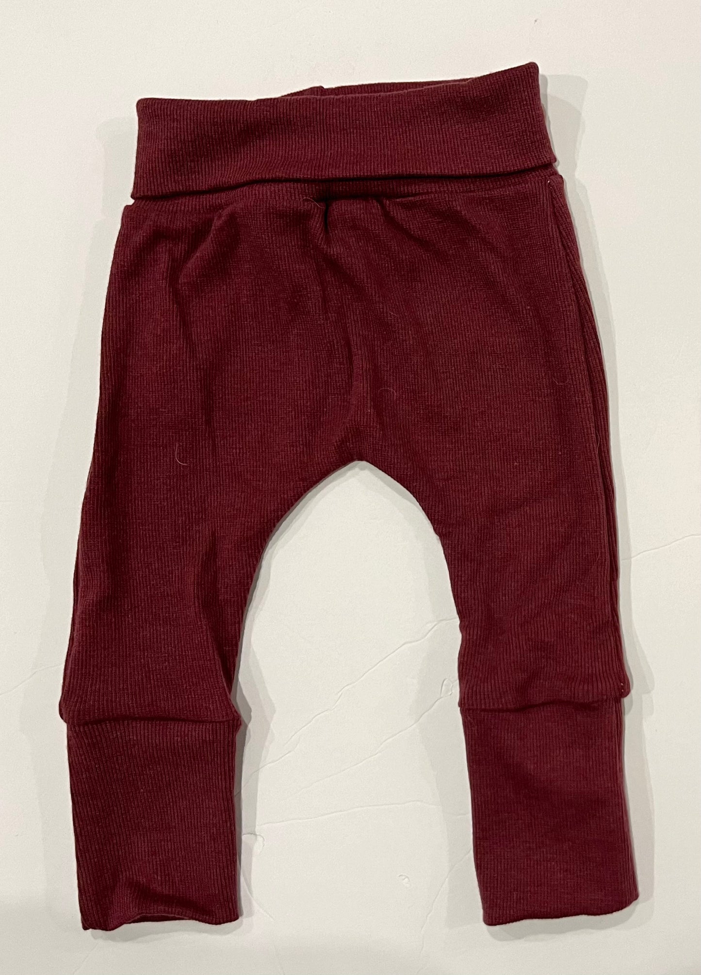 Burgundy Grow-With-Me Joggers