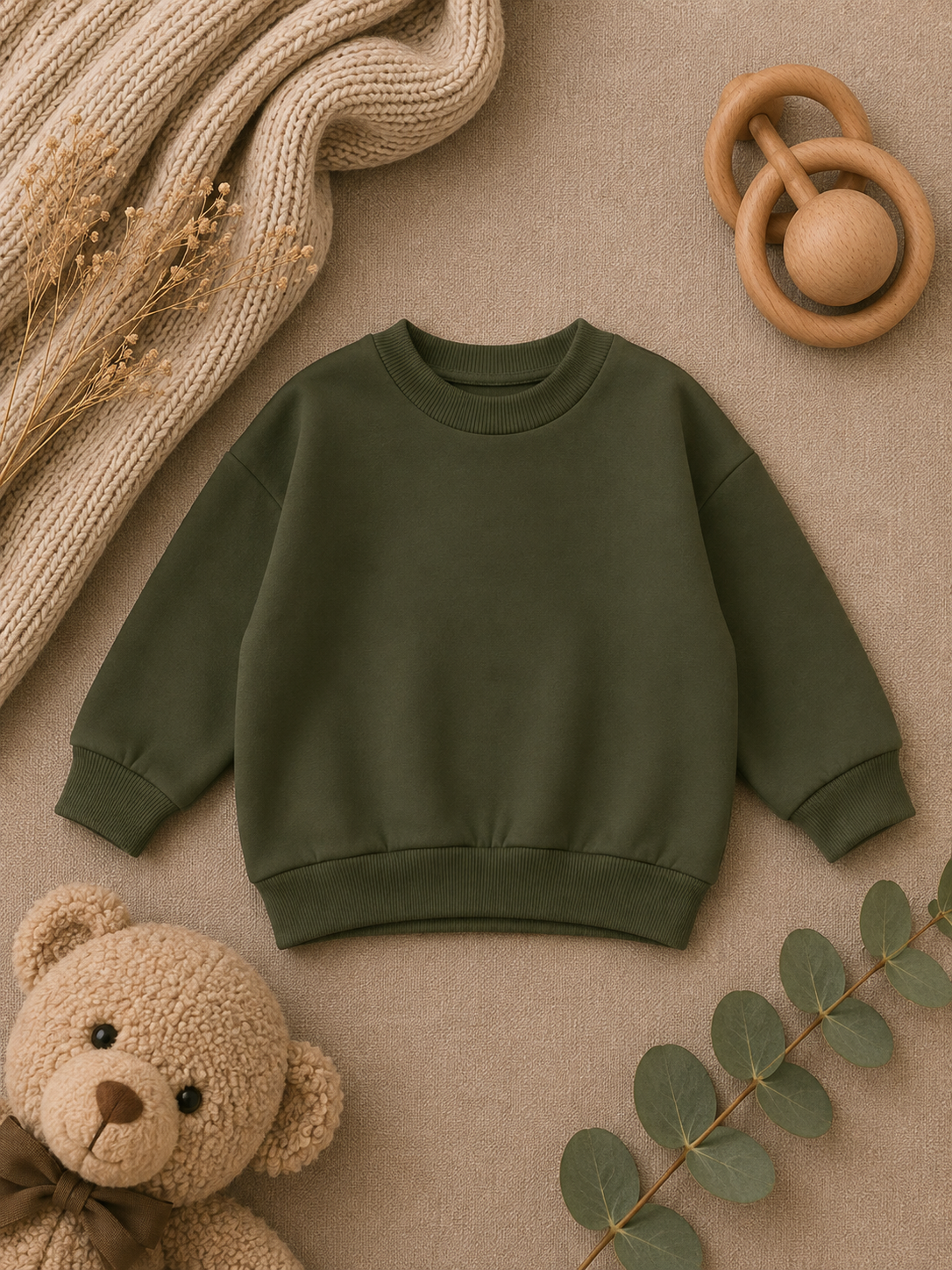 Olive Oversized Sweater