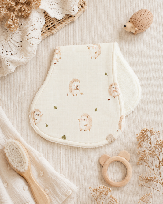 Happy Hedgehog Burp Cloth