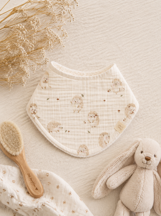 Happy Hedgehog Drool Bib