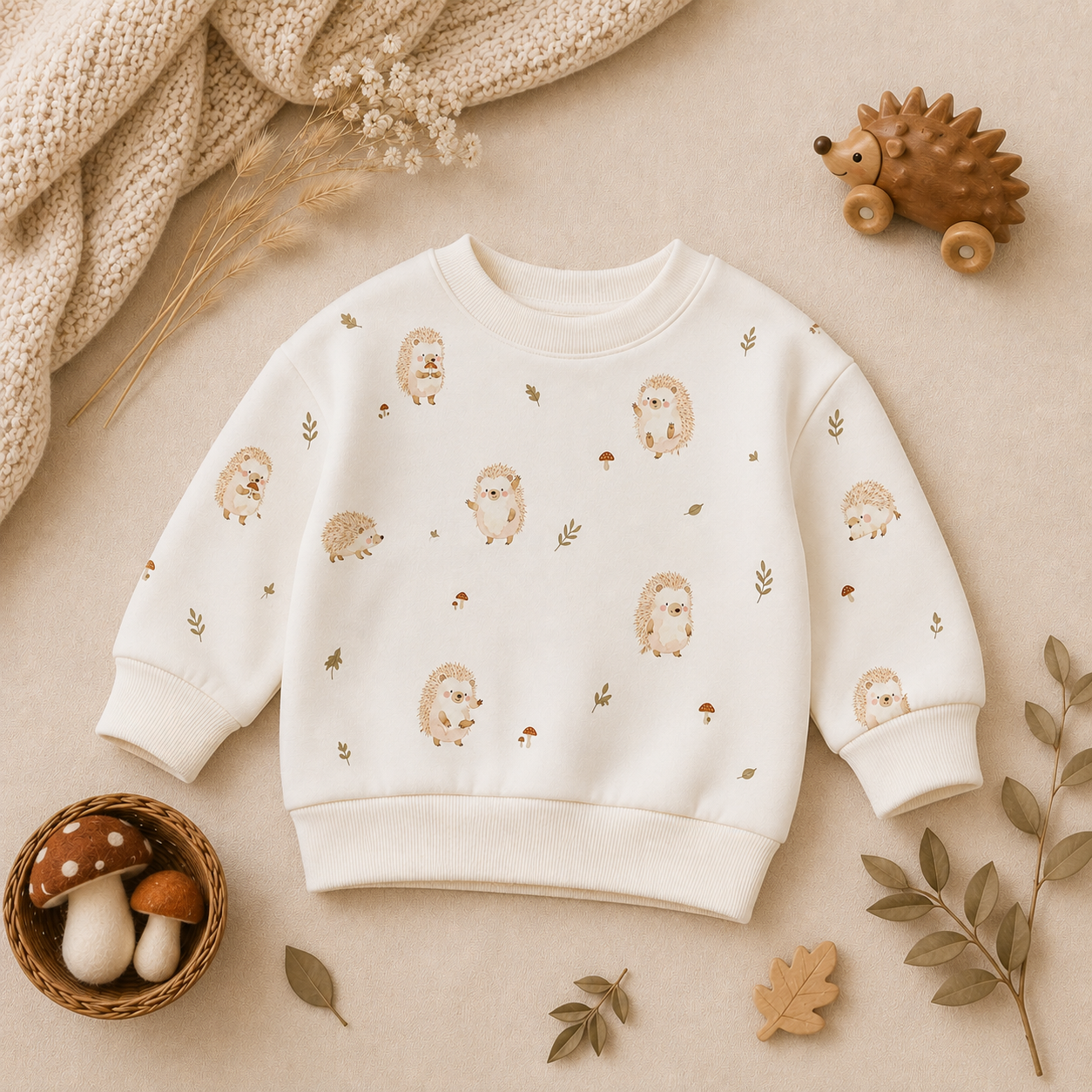Happy Hedgehogs Oversized Sweater