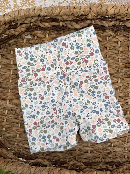 Flower Bomb Yoga Shorts