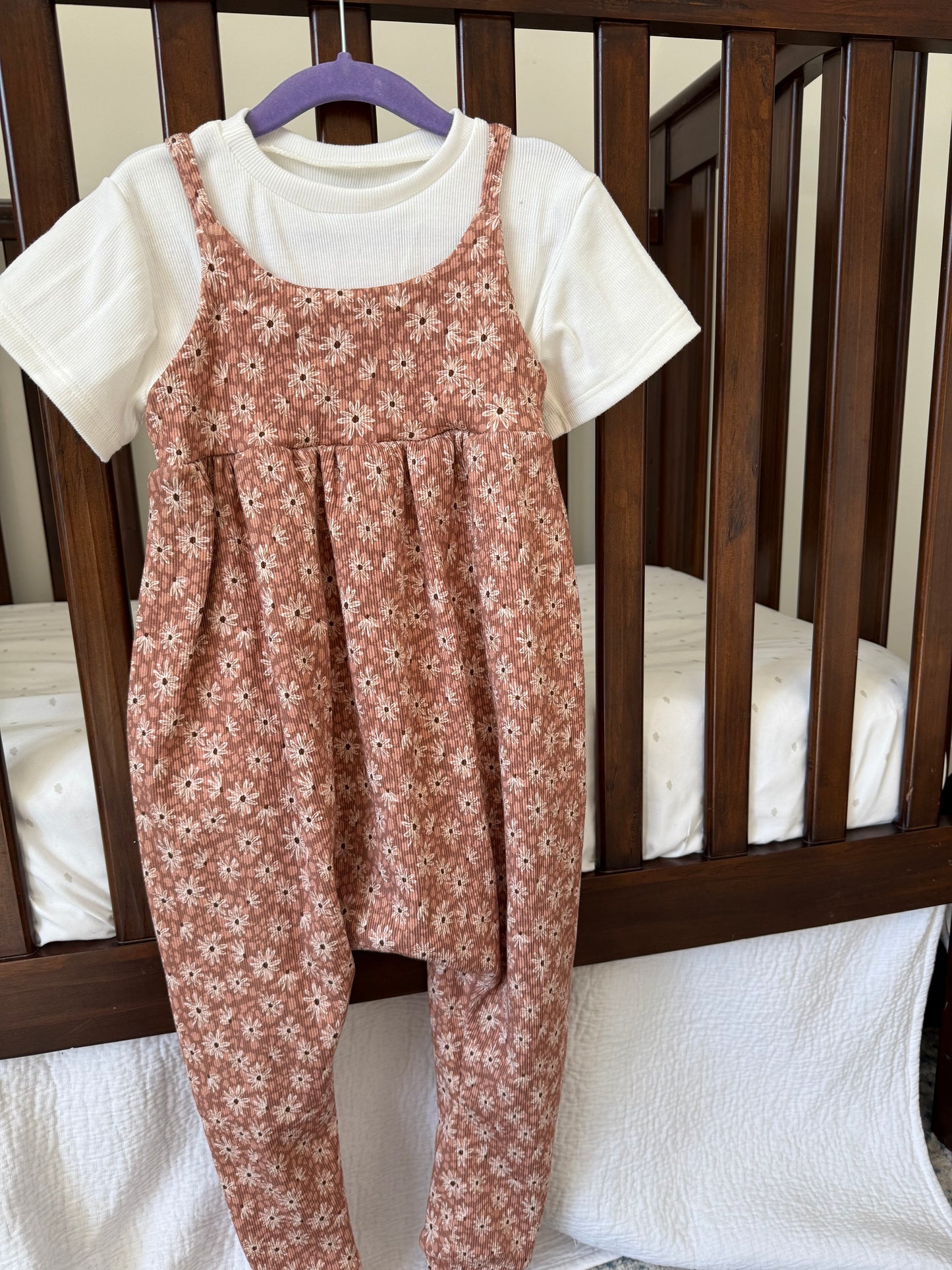 Daisy Daze Slip-on Romper