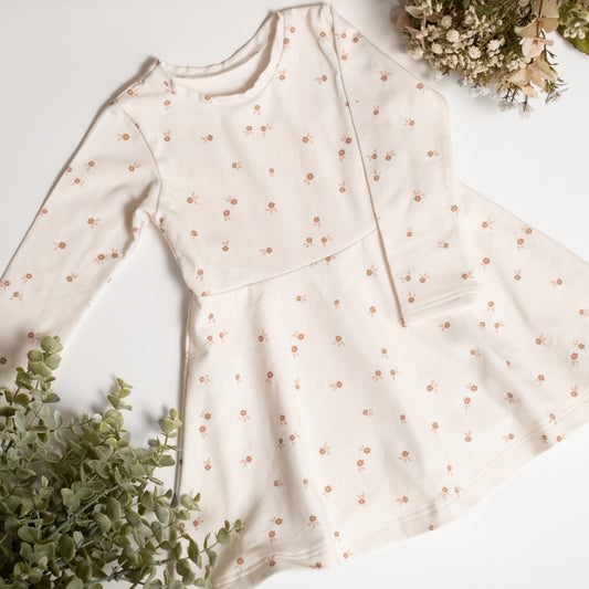The Jersey Dress - Tiny Flowers