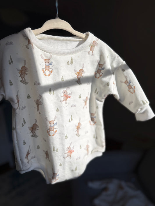 Skiing Moose Sweater