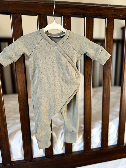 Green Pointelle Lounger