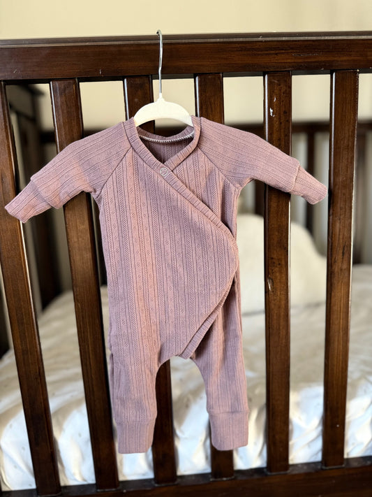 Purple Pointelle Lounger