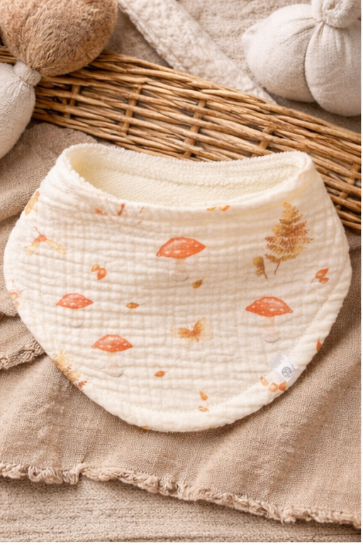 Mushrooms Drool Bib