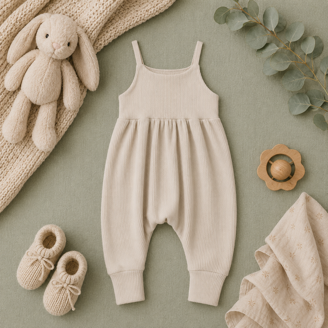 Oat Slip-On Romper