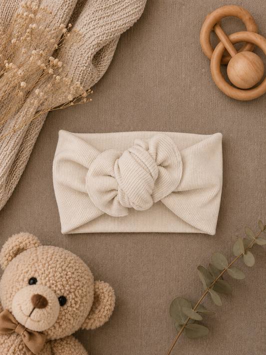 Oat Chunky Knot Headband