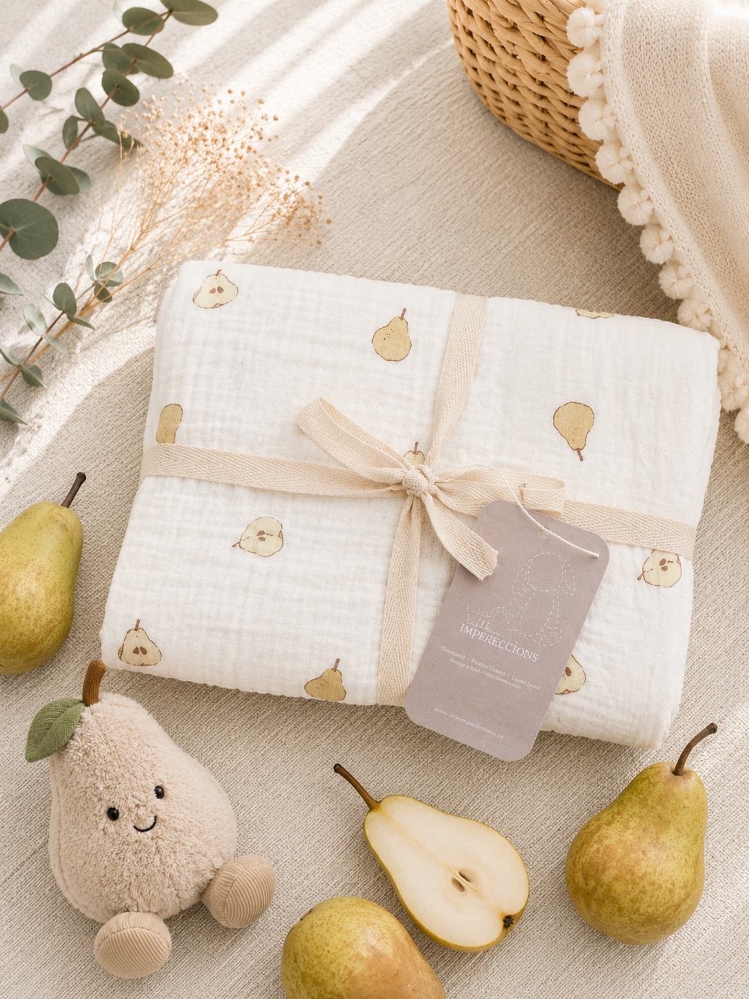 Harvest Pears Baby Blanket