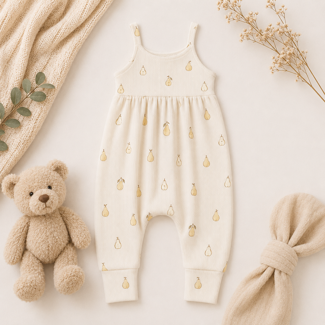 Harvest Pears Slip-On Romper