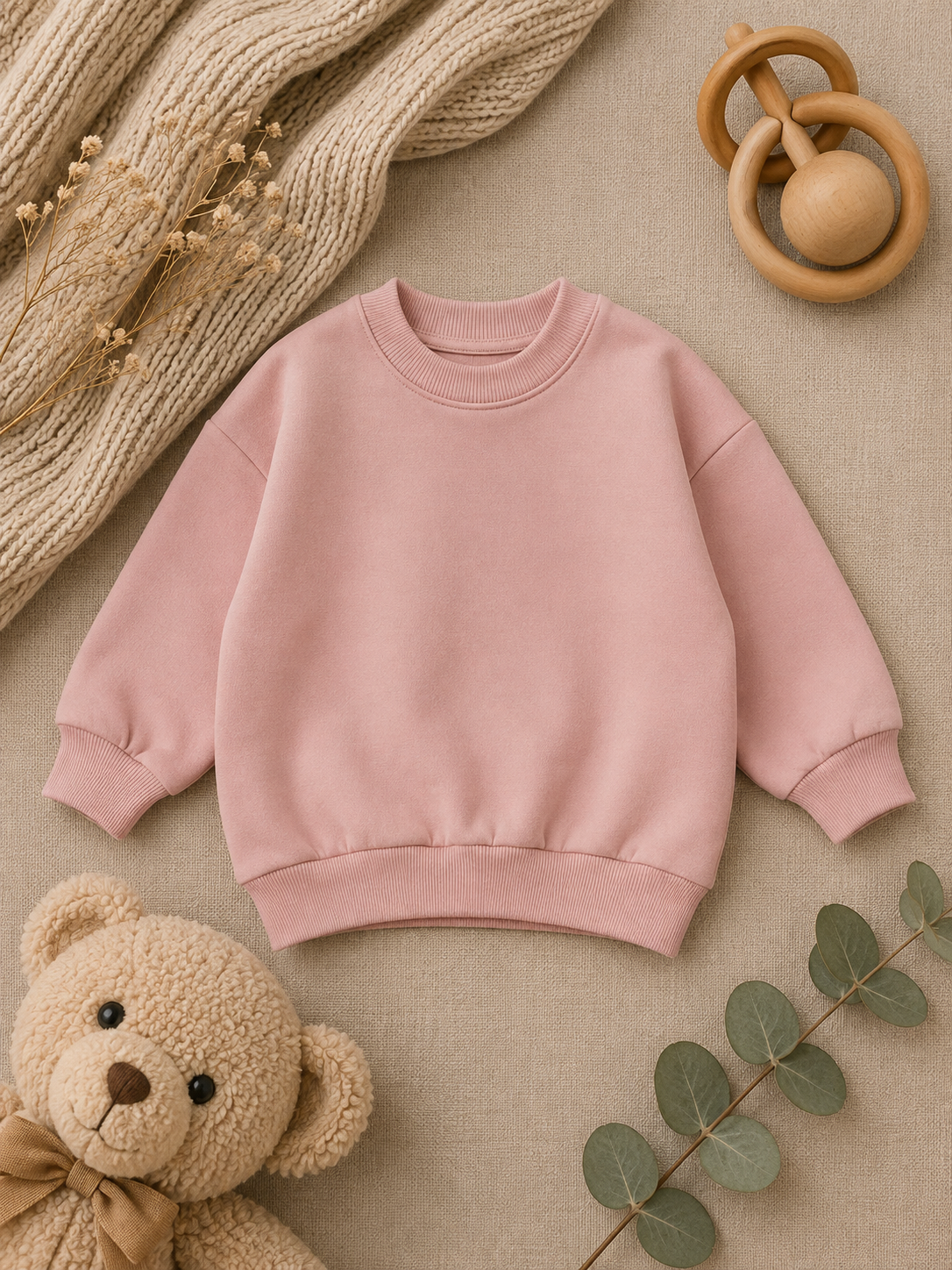 Dusty Pink Oversized Sweater